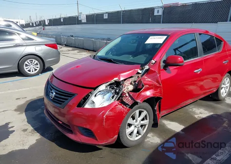 2012 Nissan Versa 1.6 Sl z USA, uszkodzony, nr VIN 3N1CN7AP8CL939989